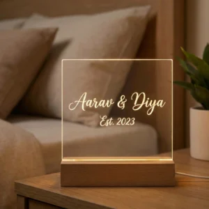 Home couple name led lamp